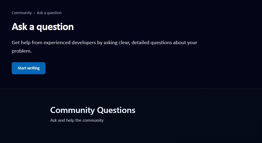 Login required before asking a question