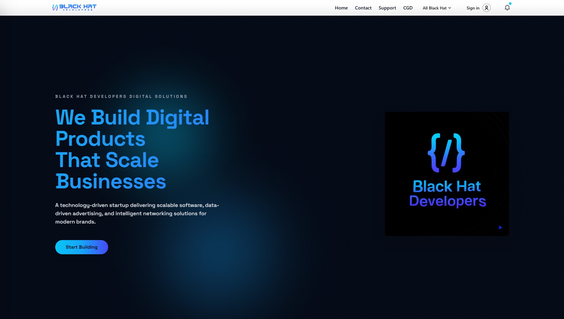 Sign in button location